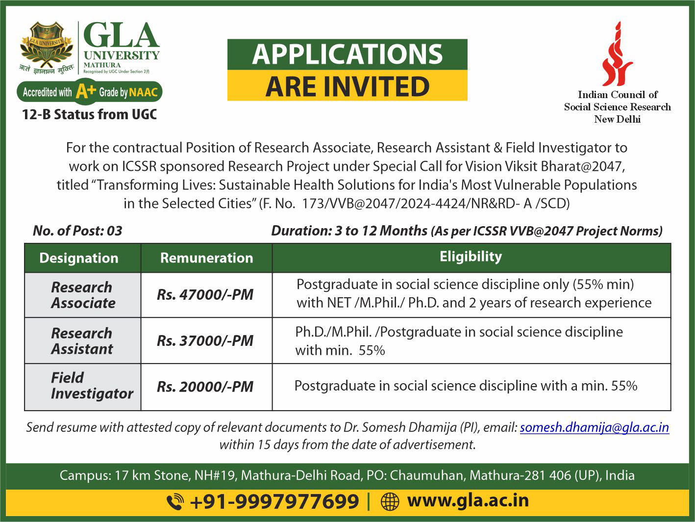 gla recruitment